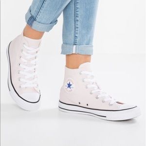 barely rose converse high tops